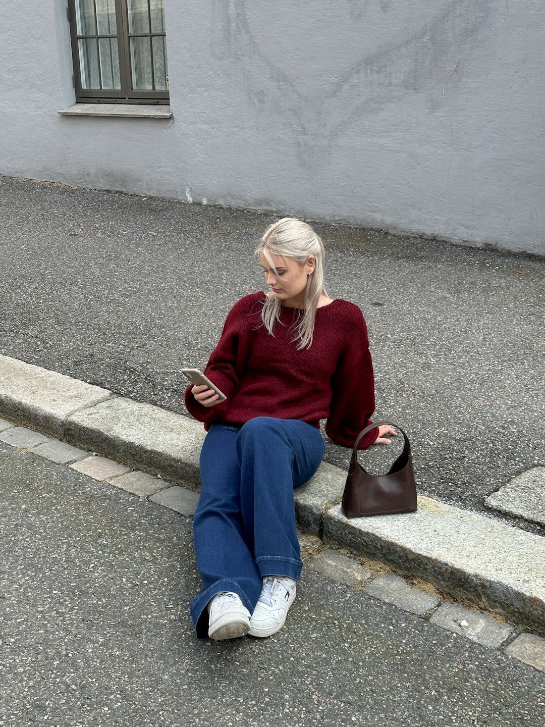 JDYDINEA Pullover - Burgunder